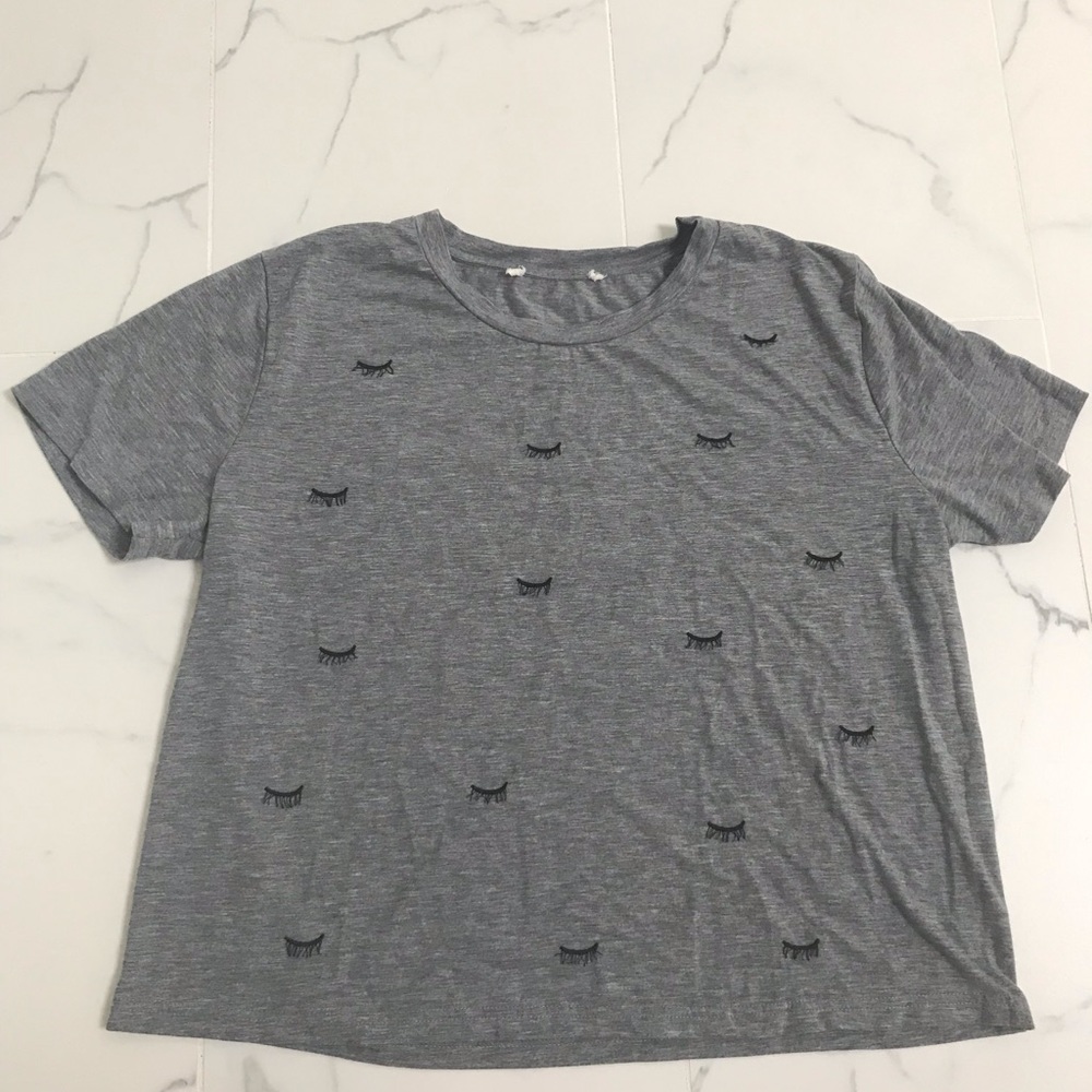 Eye Lash Grey T-shirt